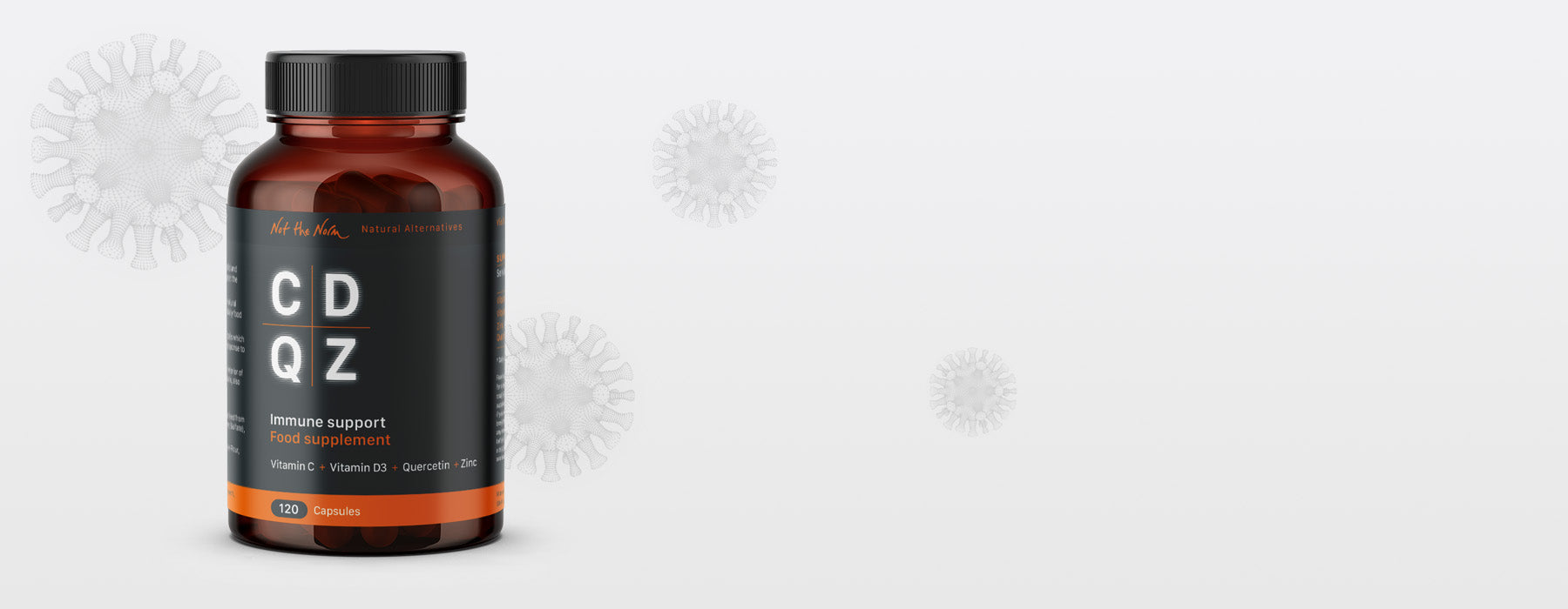 CDQZ Immune Support - Combined Vitamin C + D3 + Quercetin + Zinc
