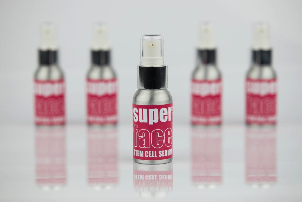 SuperFace™, spray, stem cell serum, stainless steel, anti wrinkle, anti ageing