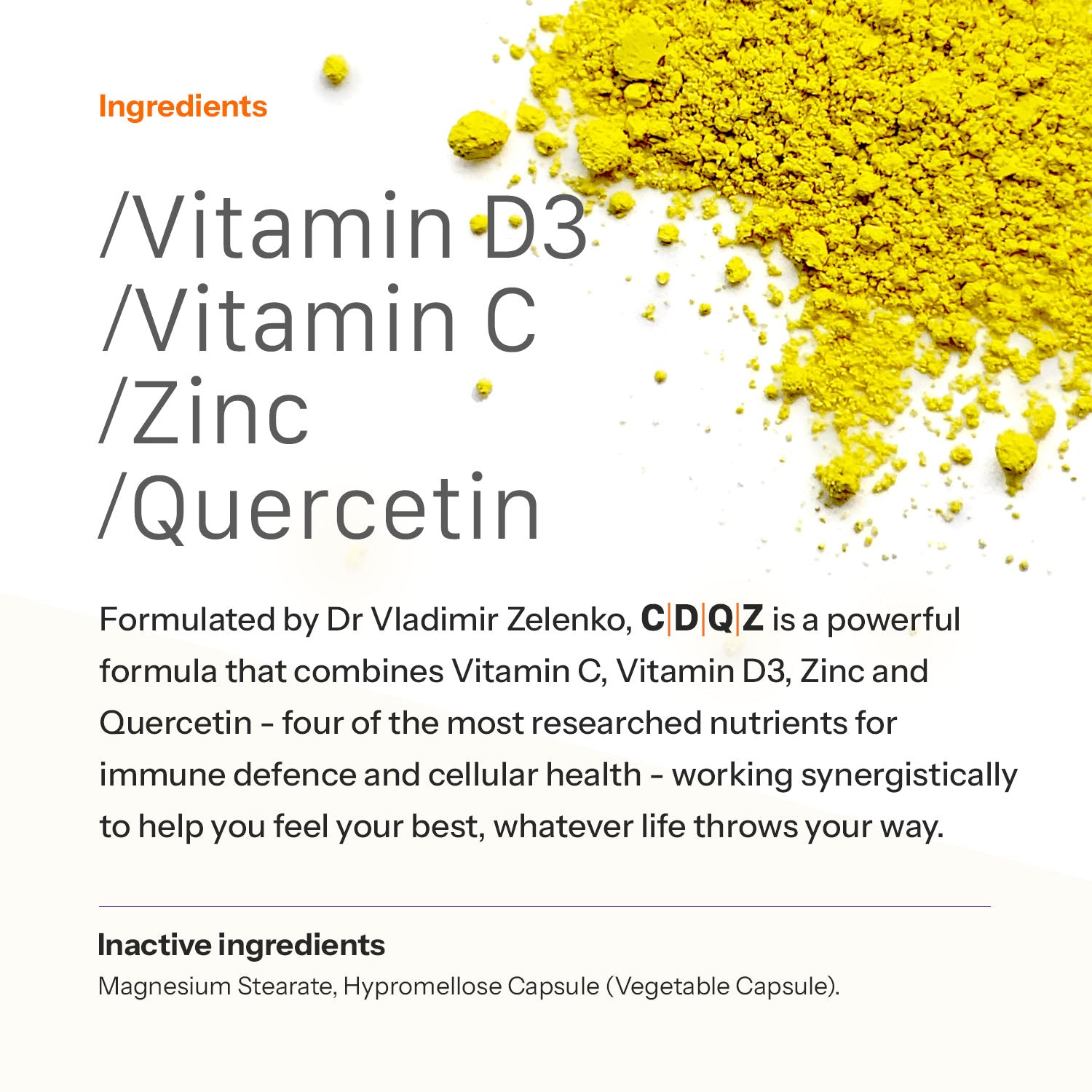 CDQZ - Immune Support with Quercetin & Zinc