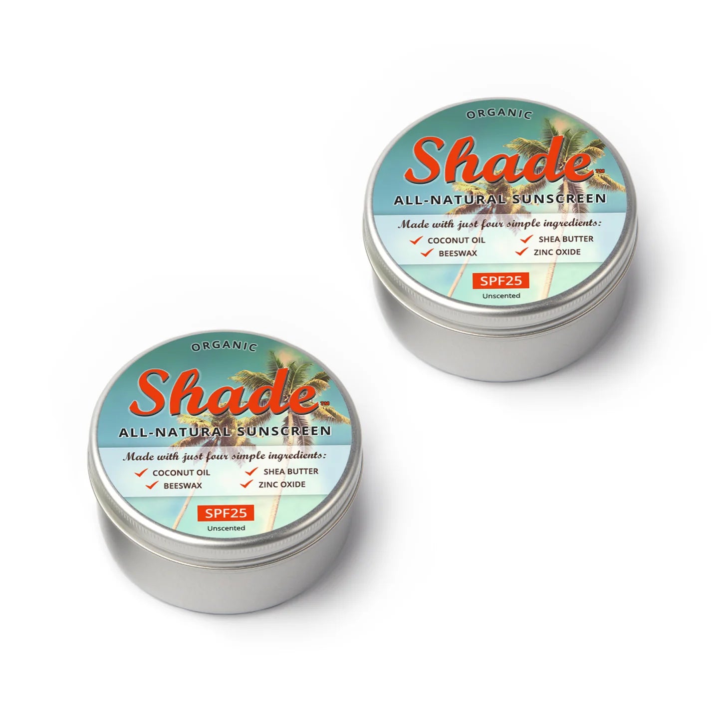 Shade All-Natural Sunscreen | Unscented | SPF25