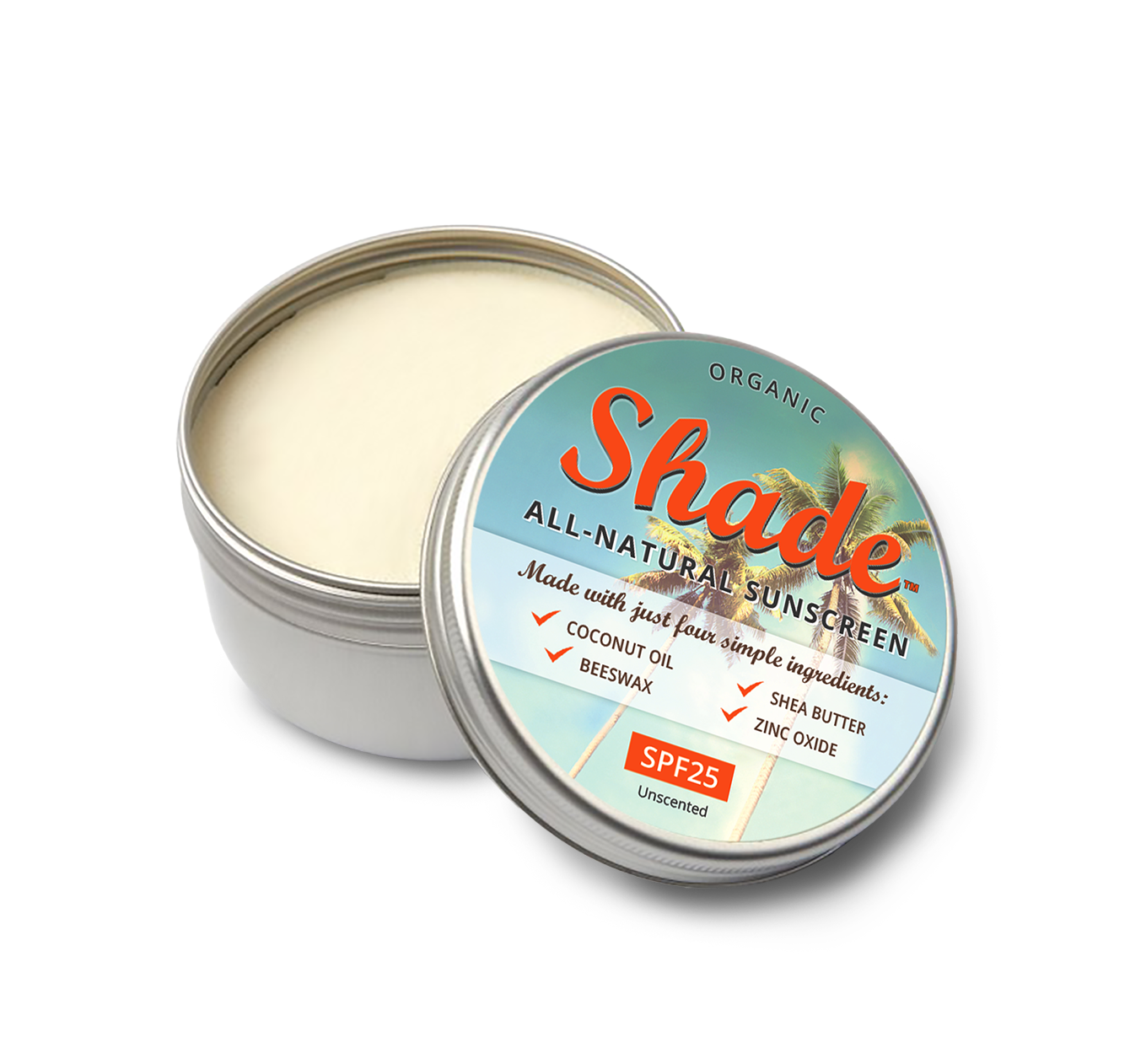 Shade All-Natural Sunscreen | Unscented | SPF25