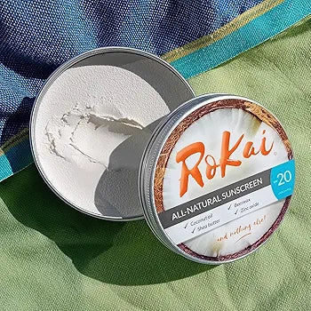RoKai® All-Natural Sunscreen | SPF20 | Organic | Unscented | Mineral-based