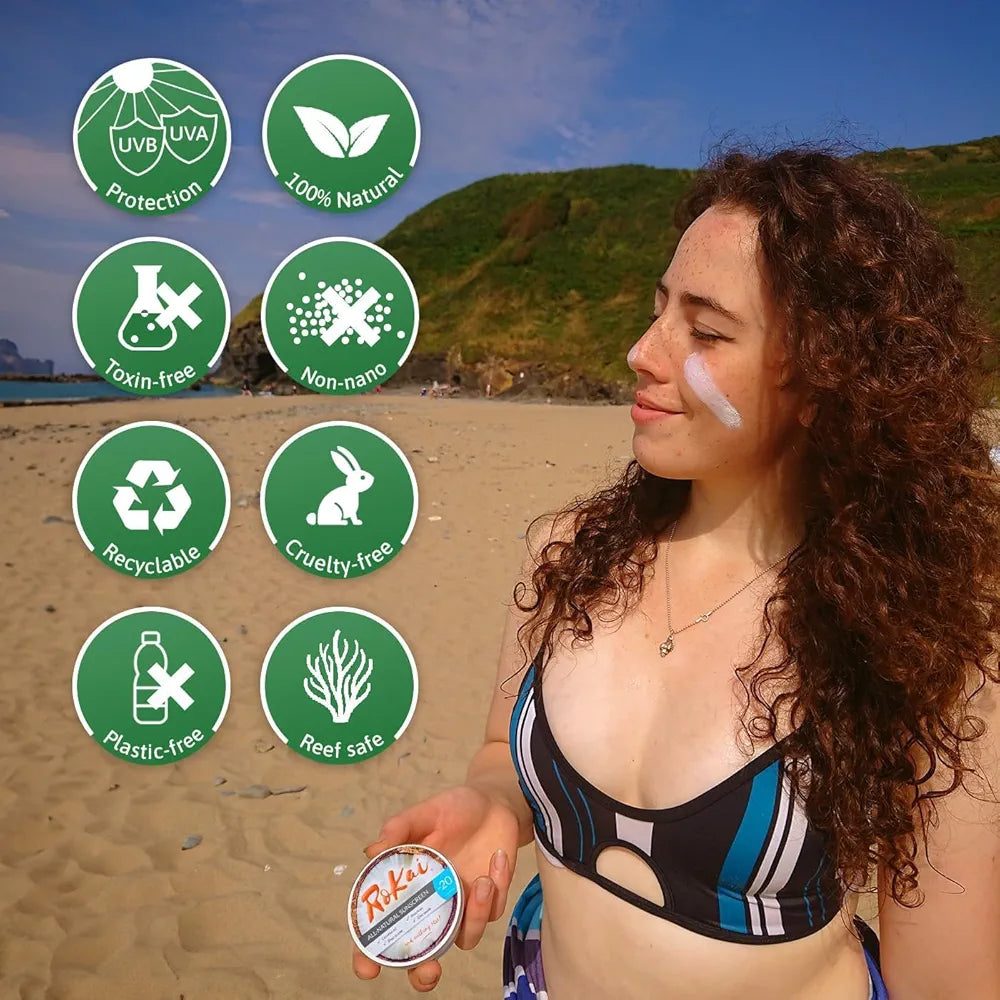 RoKai® All-Natural Sunscreen | SPF20 | Organic | Unscented | Mineral-based