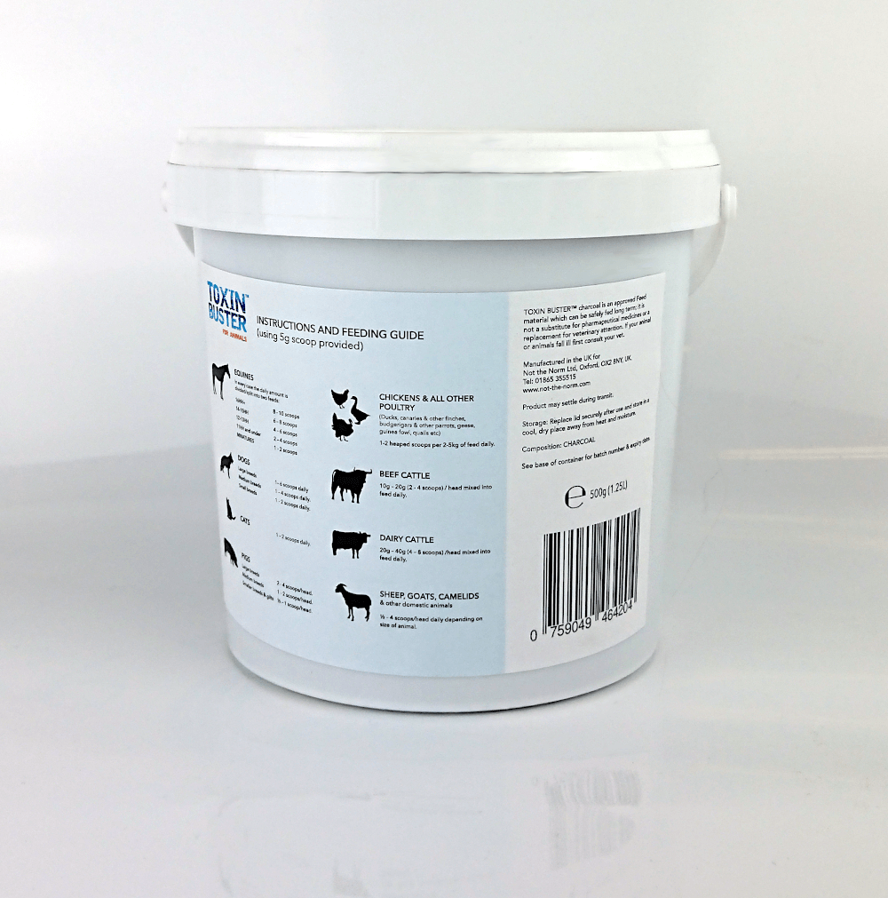 Toxin Buster™ Charcoal For Animals, gut health, detox, Immune health